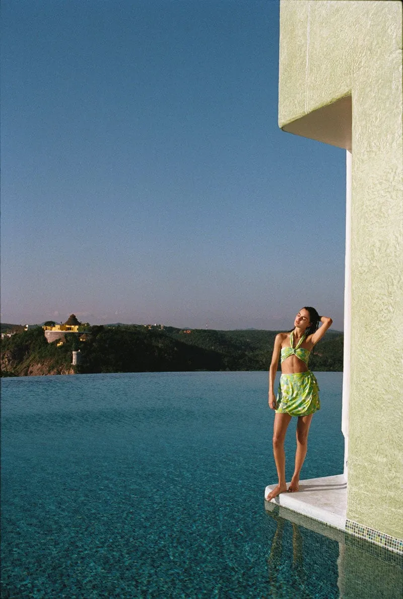 Lucio Wrap Skirt Galarosa Print - Final Sale sold by Faithfull the Brand product image thumbnail 2