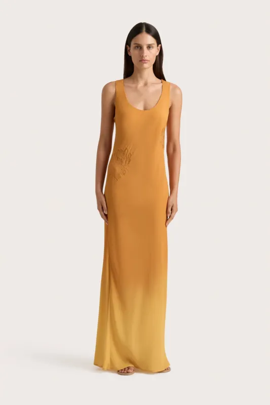 Biarritz Tank Maxi Dress Terracotta Ombre - Final Sale sold by Faithfull the Brand
