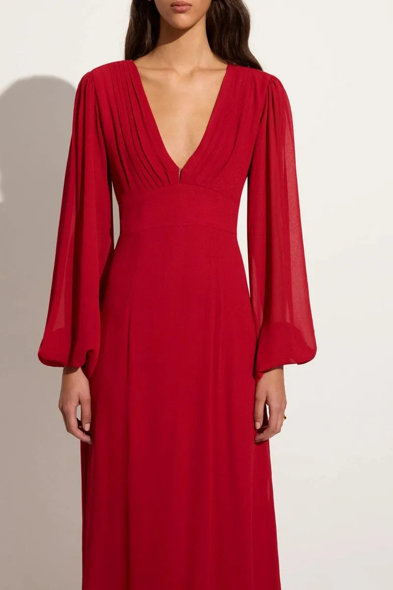 Margarite Maxi Dress Ruby sold by Faithfull the Brand product image thumbnail 5