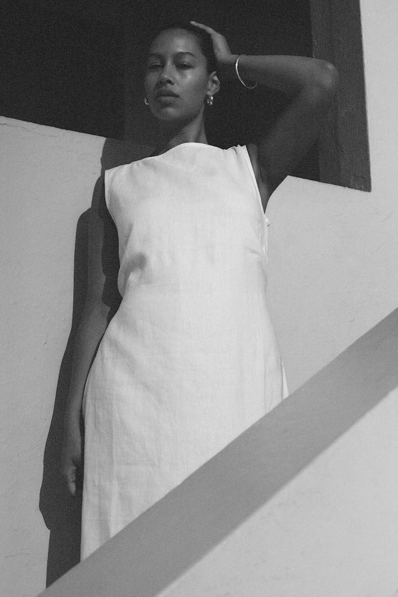 Nahna Maxi Dress White - Final Sale sold by Faithfull the Brand product image thumbnail 2