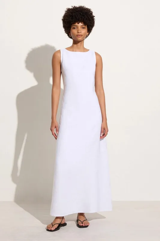 Nahna Maxi Dress White - Final Sale sold by Faithfull the Brand
