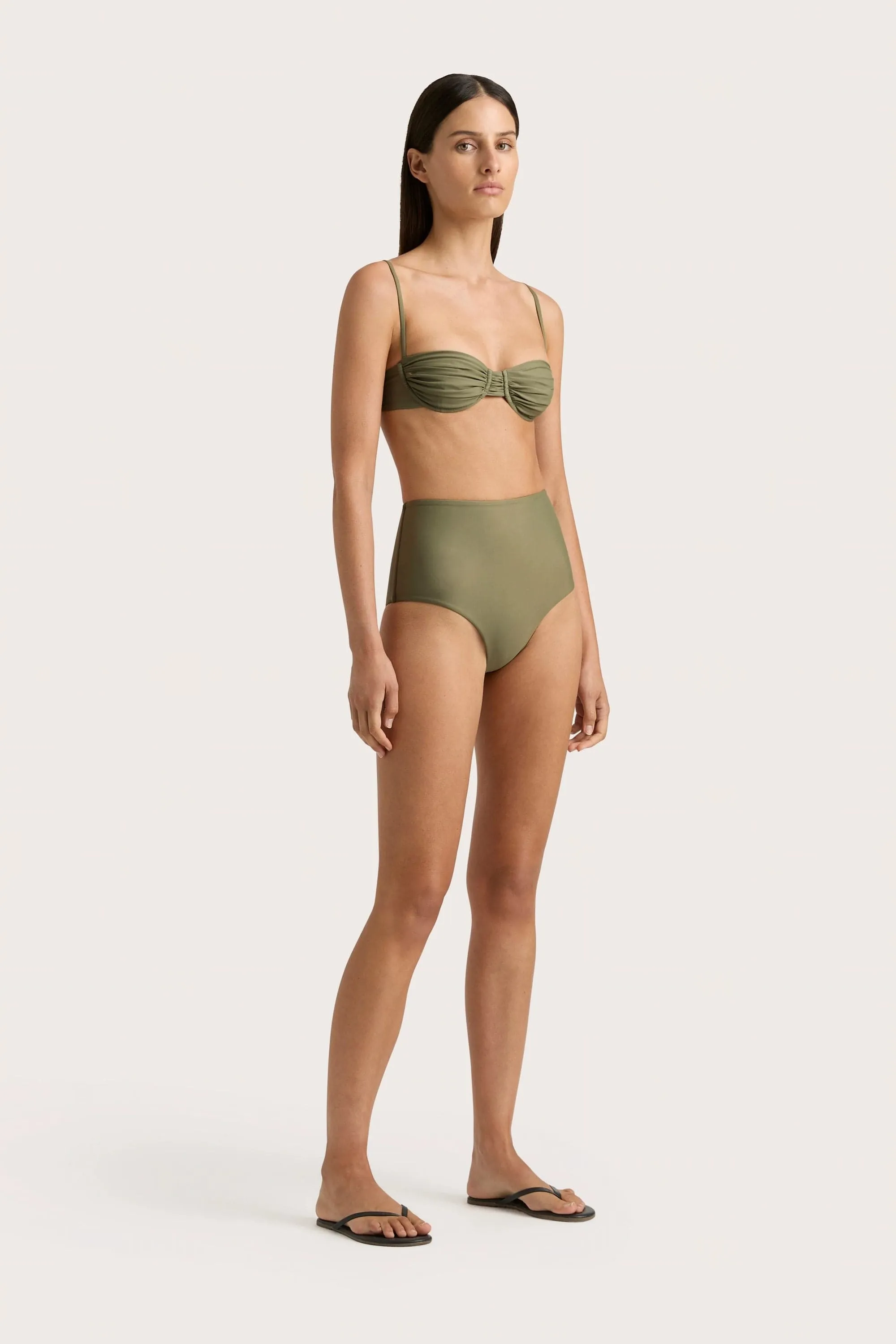 Stefania Bikini Top Khaki - Final Sale sold by Faithfull the Brand product image thumbnail 2