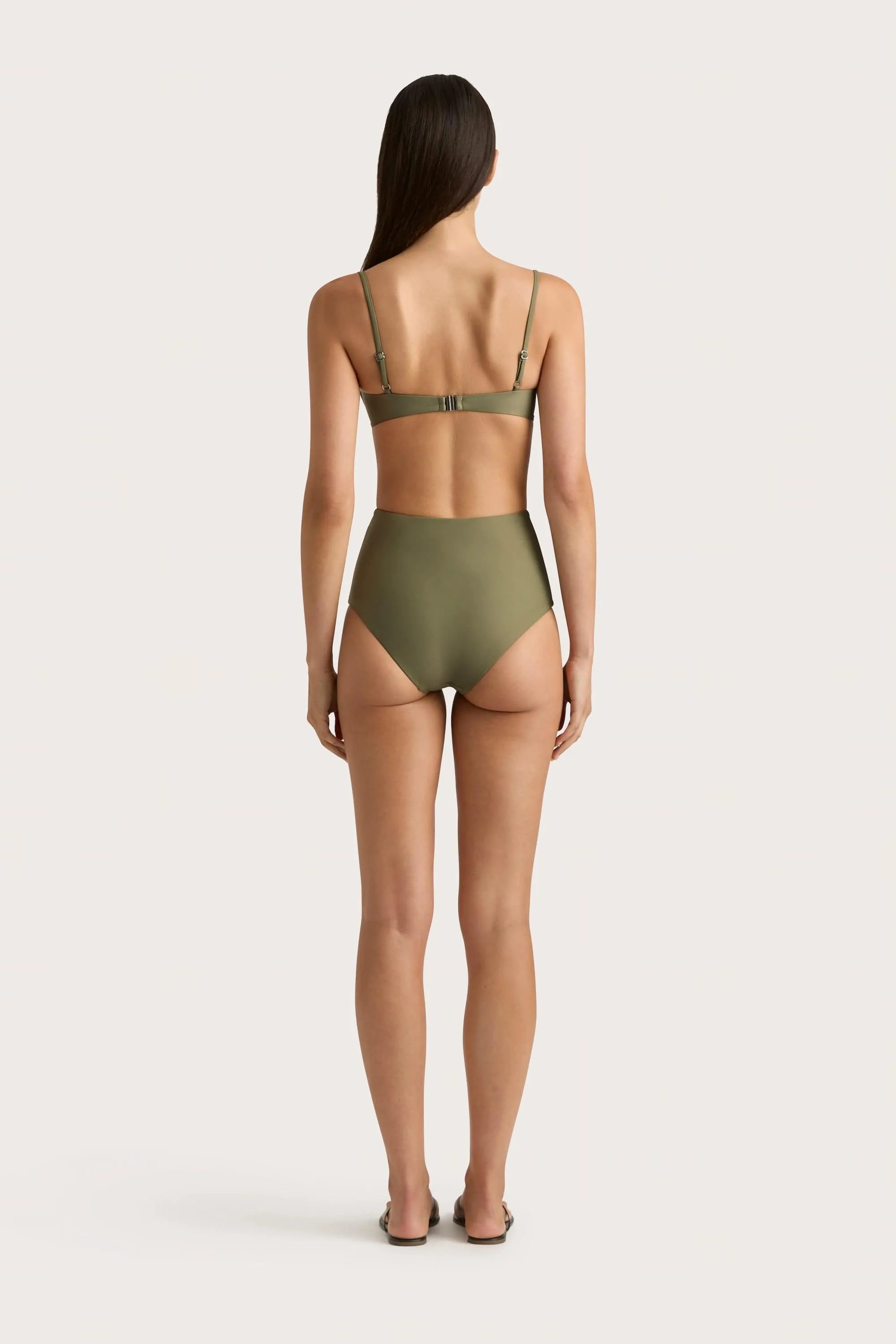 Stefania Bikini Top Khaki - Final Sale sold by Faithfull the Brand product image thumbnail 4