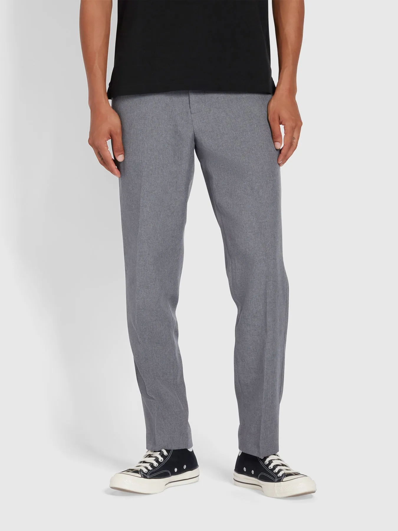 Hopsack Trouser In Dark Grey sold by Farah product image thumbnail 2