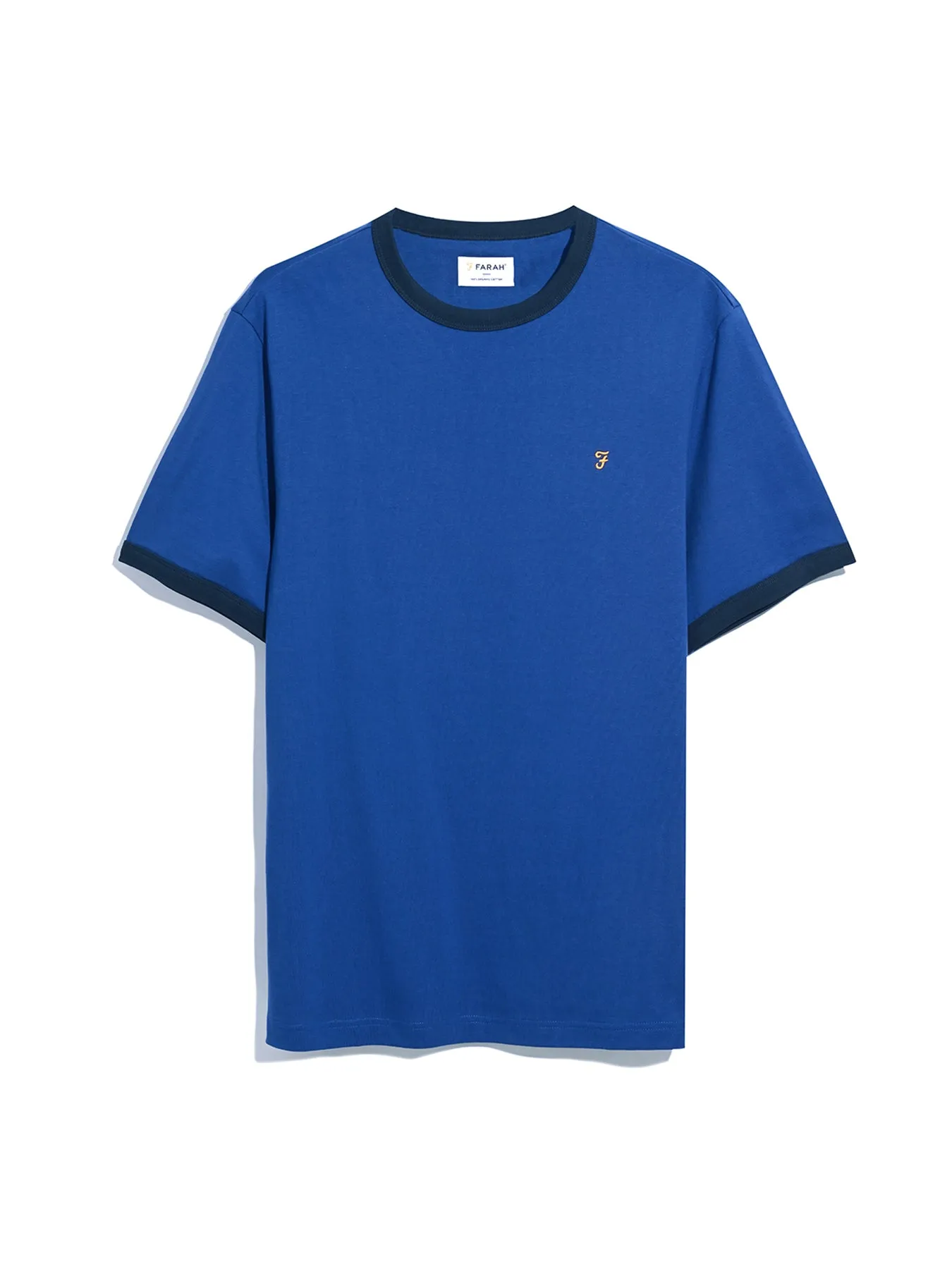 Groves Regular Fit Ringer T-Shirt In Dusk Blue sold by Farah product image thumbnail 5