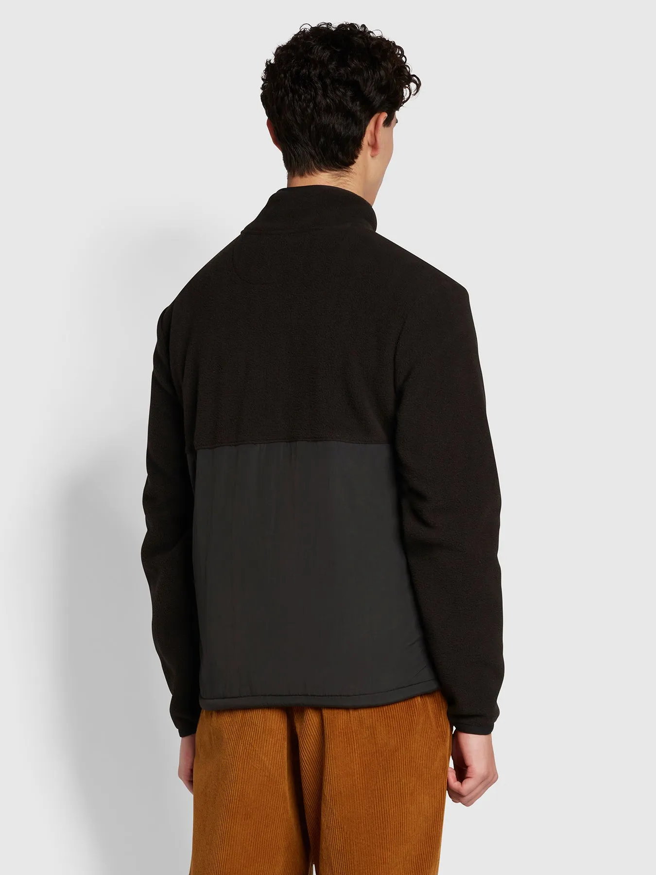 Courchevel Regular Fit Fleece Pocket Sweatshirt In Black sold by Farah product image thumbnail 4