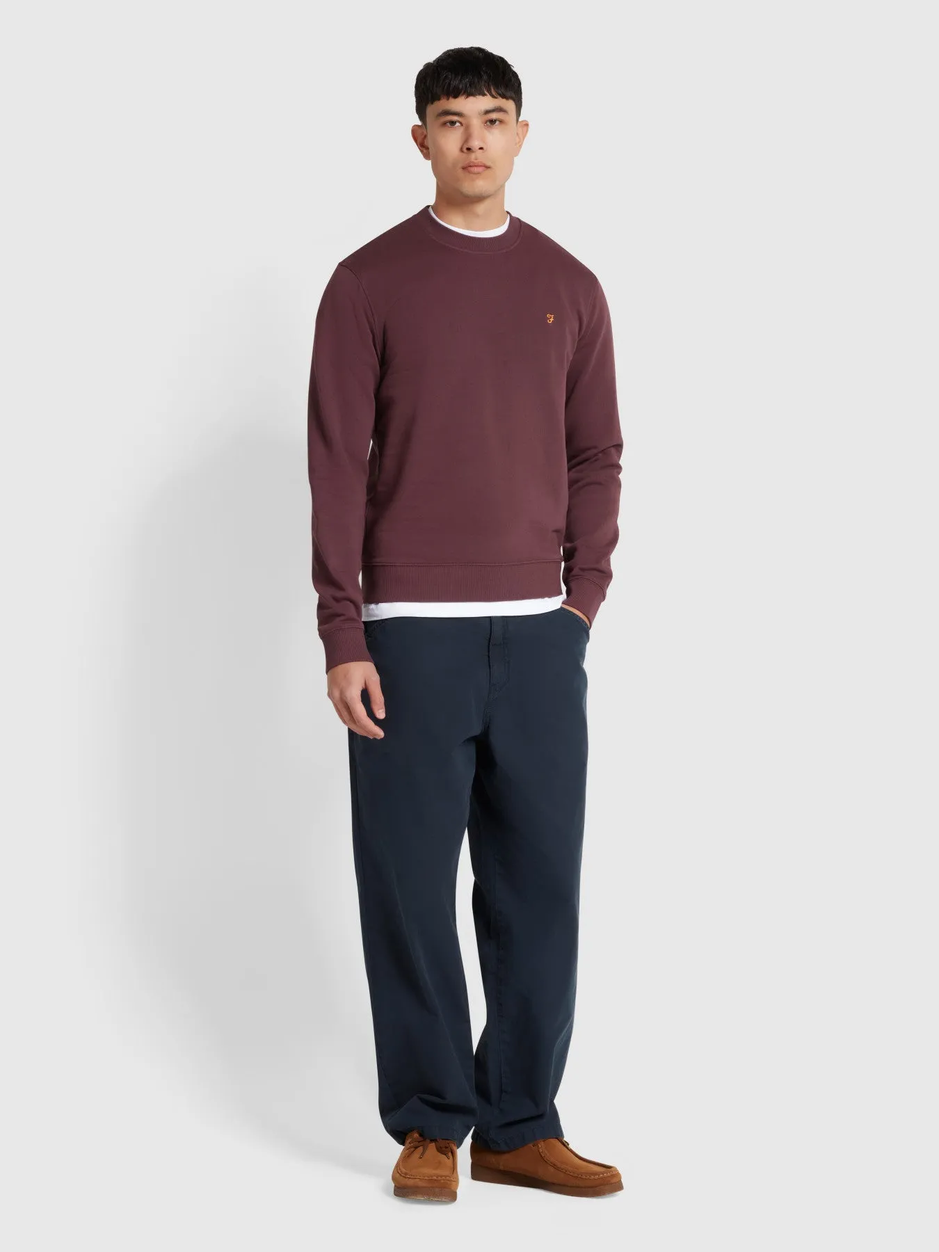 Hanbury Crew Neck Sweatshirt In Farah Red sold by Farah product image thumbnail 2