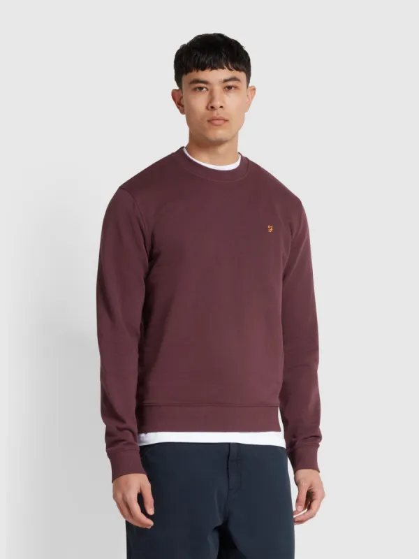 Hanbury Crew Neck Sweatshirt In Farah Red sold by Farah