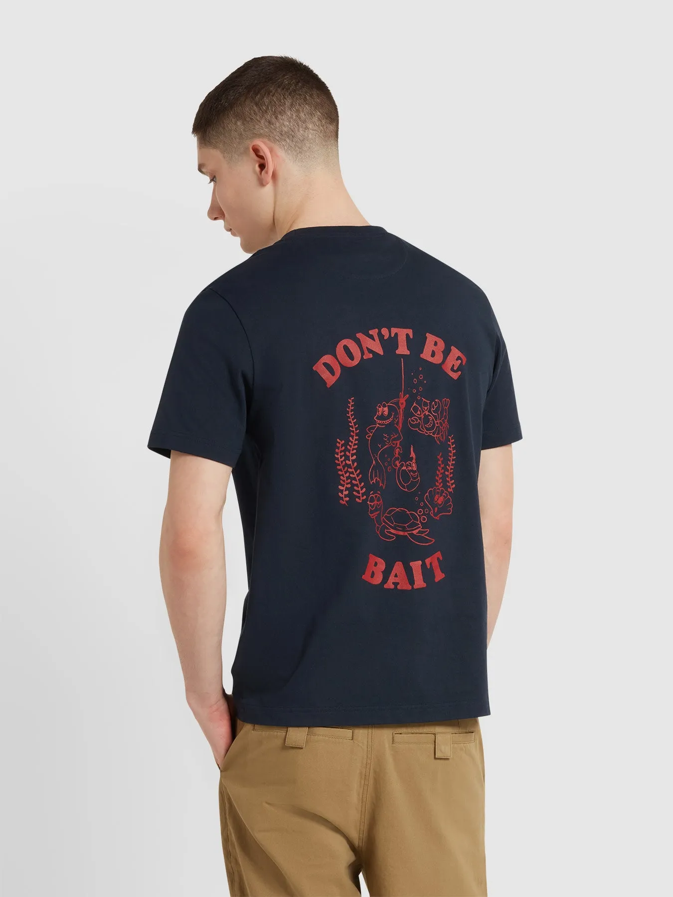 Stockwell Regular Fit Graphic T-Shirt In True Navy sold by Farah product image thumbnail 3