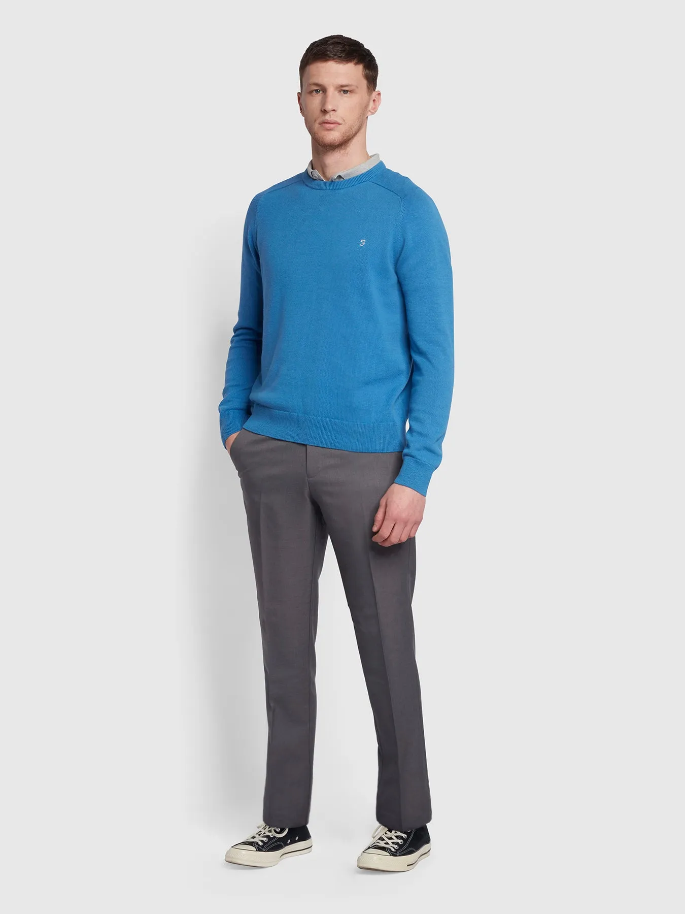 Roachman Flexi Waist Trousers In Grey sold by Farah