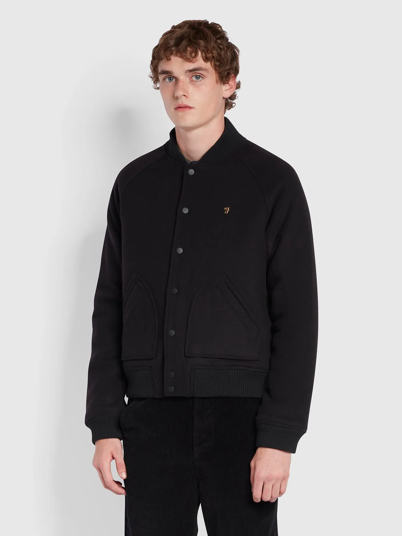 Verlaine Bomber Jacket In Black sold by Farah product image thumbnail 2