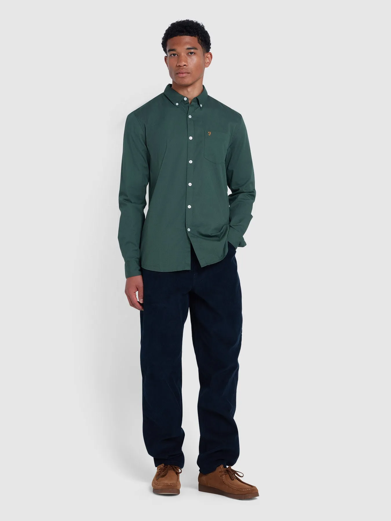 Carlson Shirt In Farah Forest Green sold by Farah product image thumbnail 2