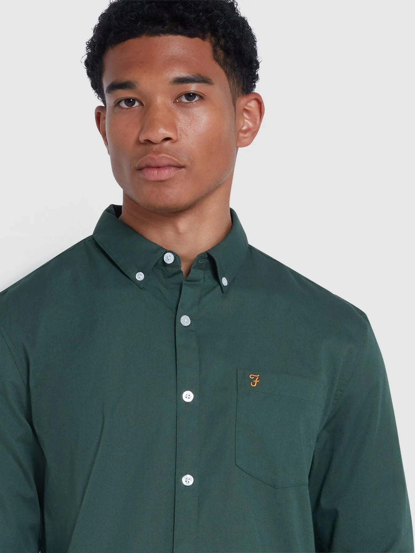 Carlson Shirt In Farah Forest Green sold by Farah product image thumbnail 4