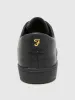 Rigby Cupsole Leather Trainer In Jet Black sold by Farah