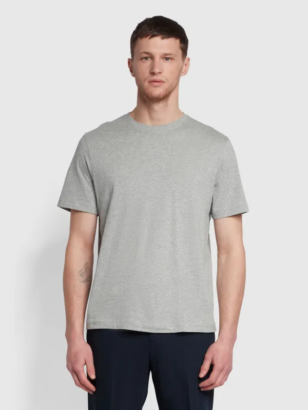 Eddie Short Sleeve T-Shirt In Rain Heather sold by Farah