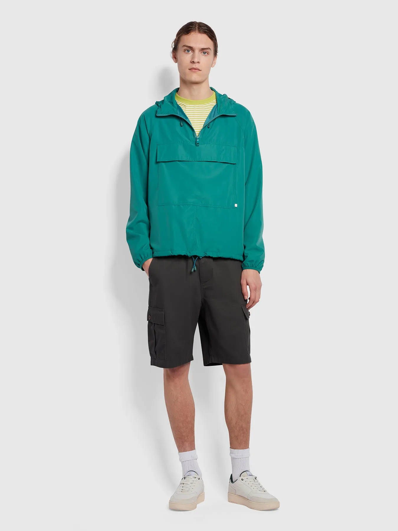 Glen Regular Fit Overhead Jacket In Mallard Green Farah GWQ sold by Farah product image thumbnail 3