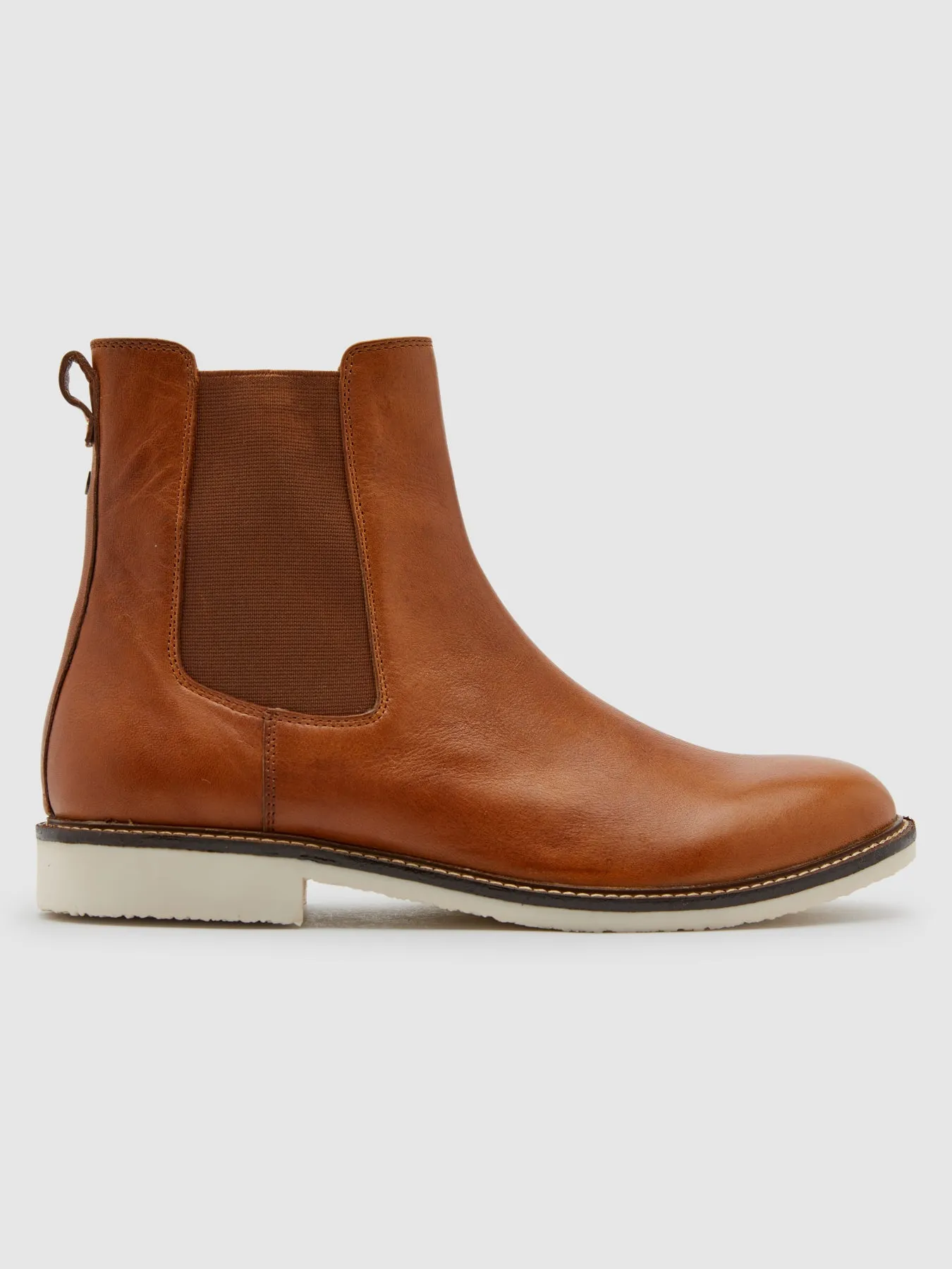 Mansfield Leather Chelsea Boot In Tan sold by Farah product image thumbnail 2