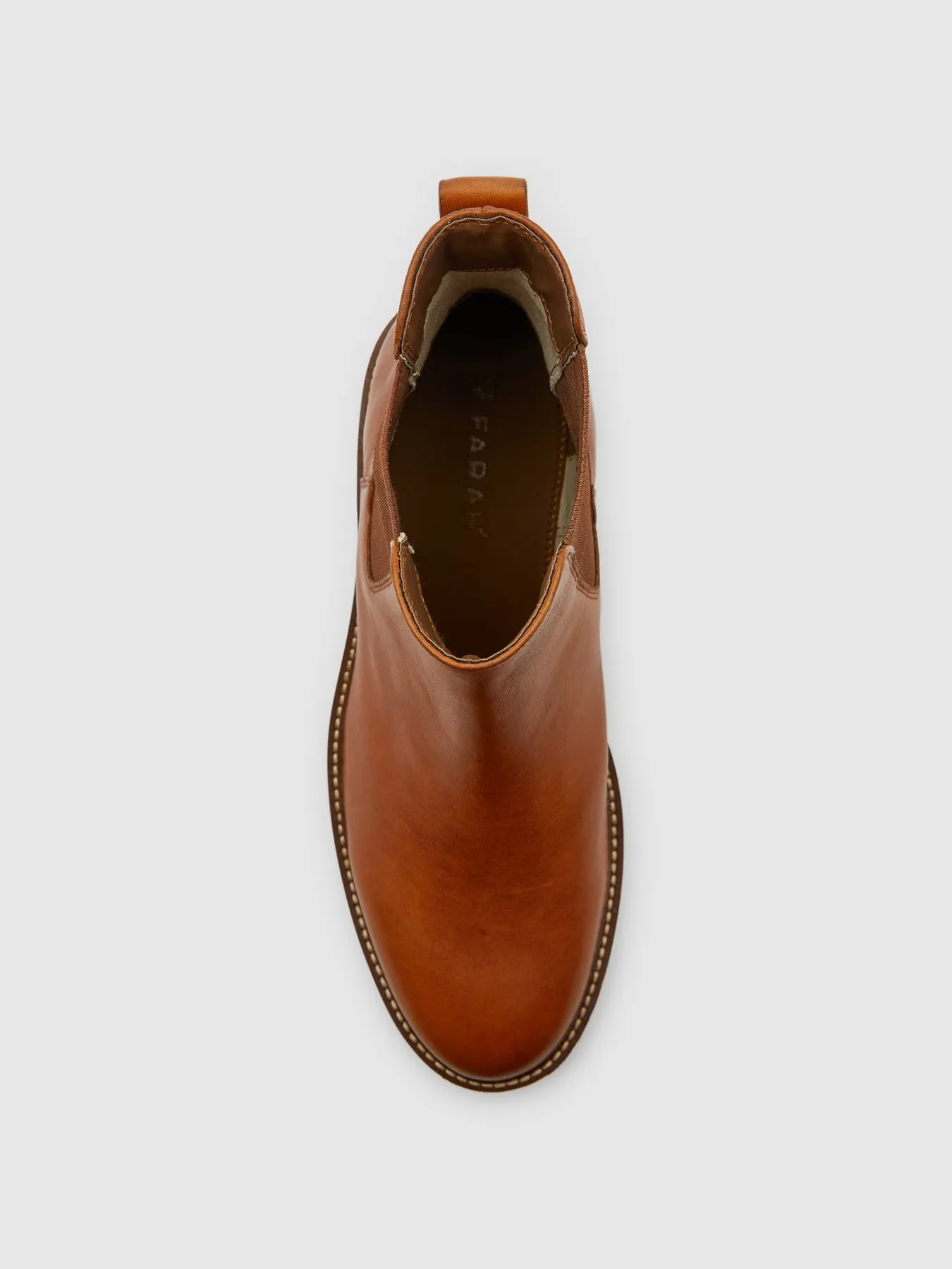 Mansfield Leather Chelsea Boot In Tan sold by Farah product image thumbnail 4