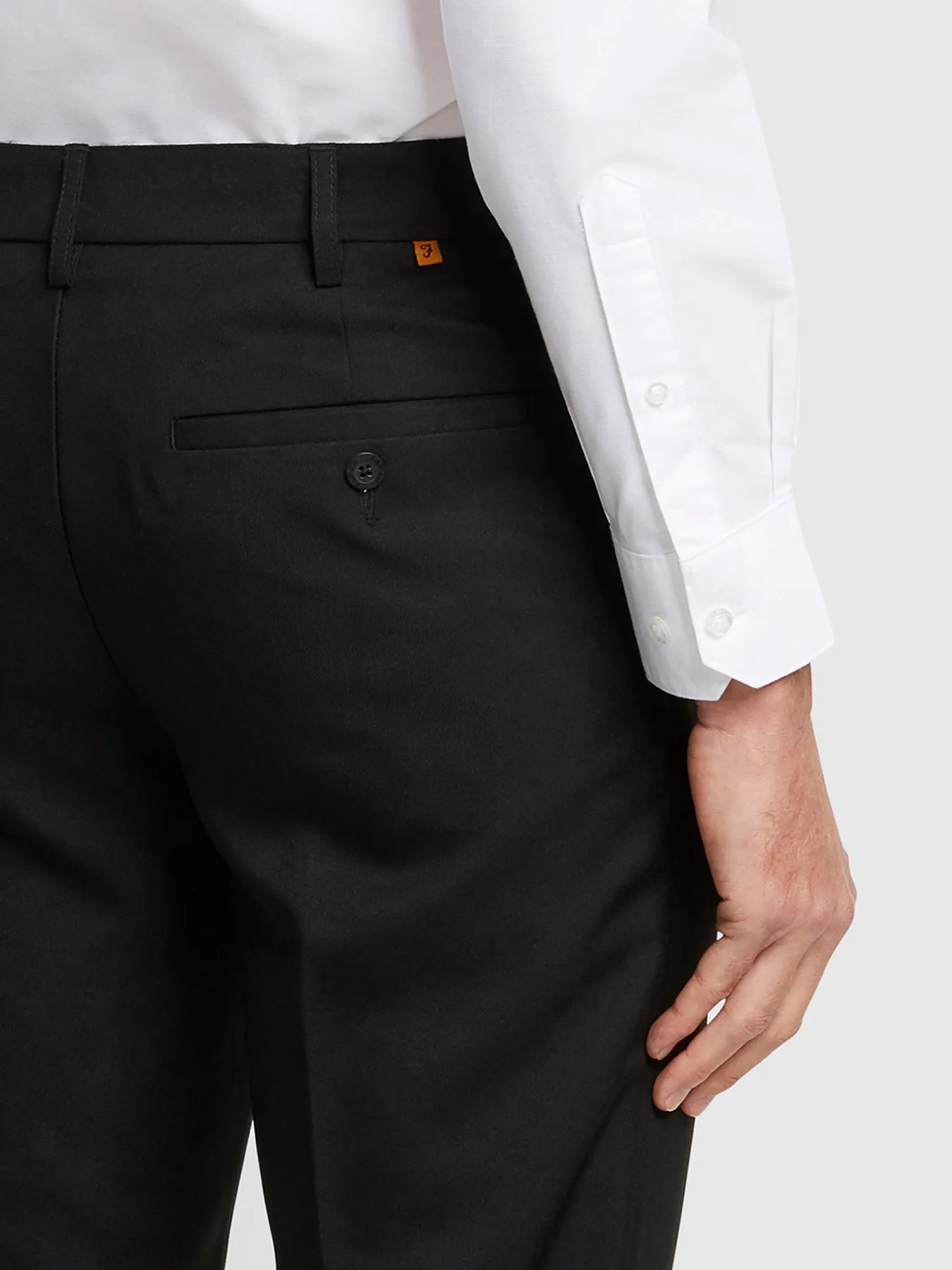 Roachman Flexi Waist Trousers In Black sold by Farah product image thumbnail 3