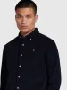 Bowery Casual Fit Long Sleeve Shirt In True Navy sold by Farah