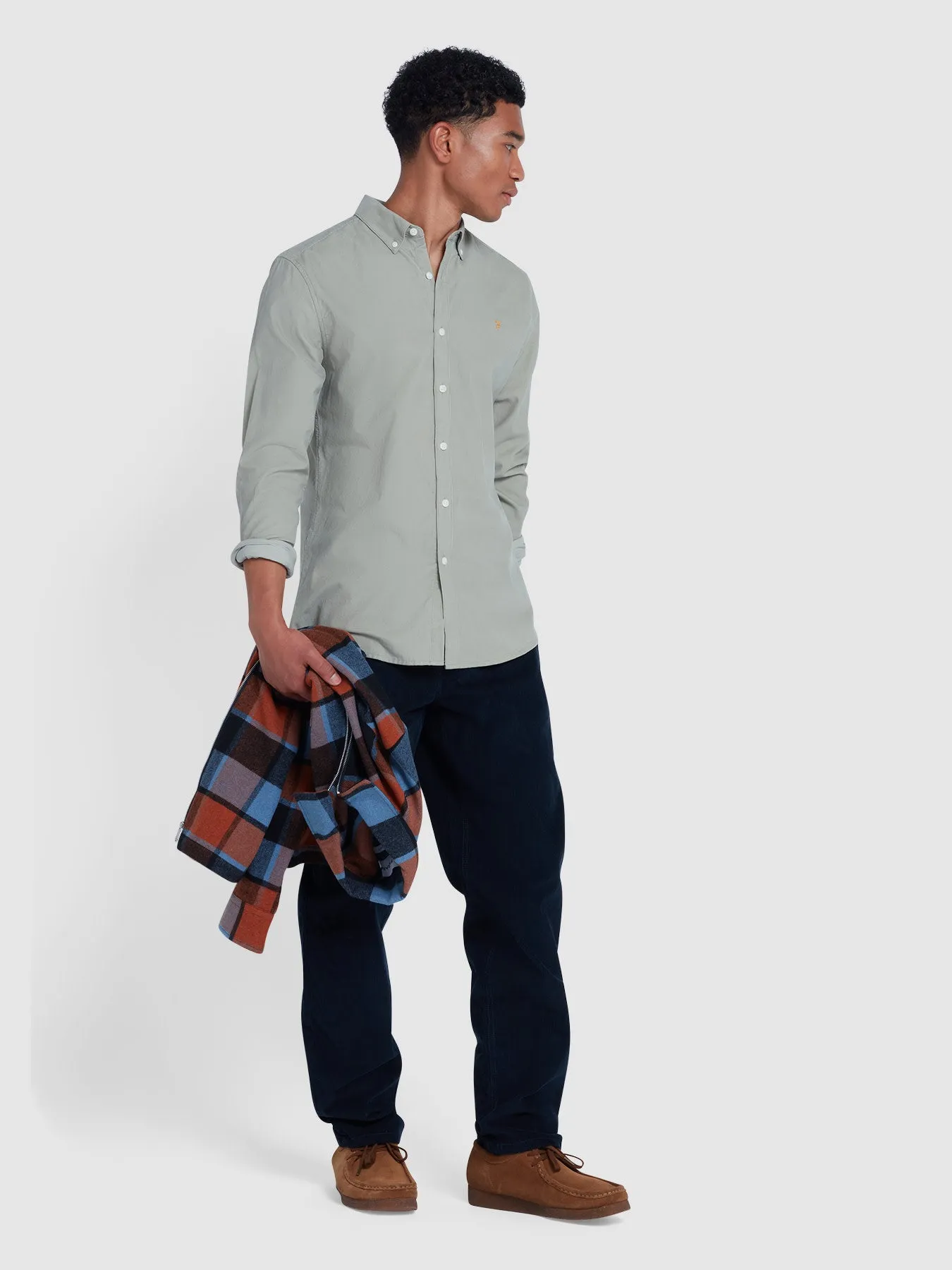 Fontella Slim Fit Corduroy Shirt In Balsam sold by Farah product image thumbnail 2