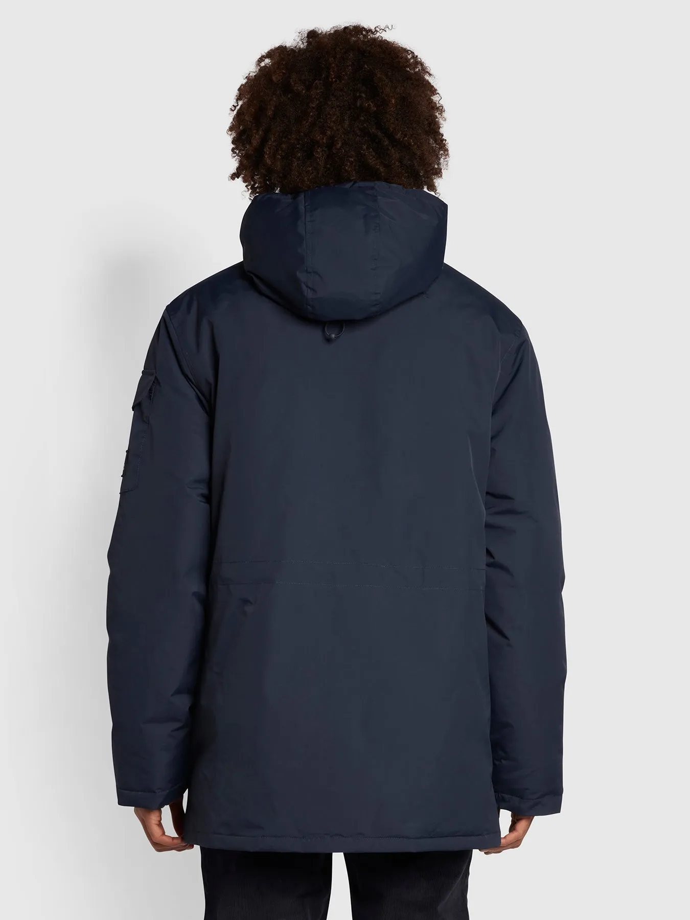 Calgary Regular Fit Parka Jacket In True Navy sold by Farah product image thumbnail 4
