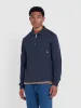 Creston Quarter Zip Rugby Sweatshirt In True Navy sold by Farah