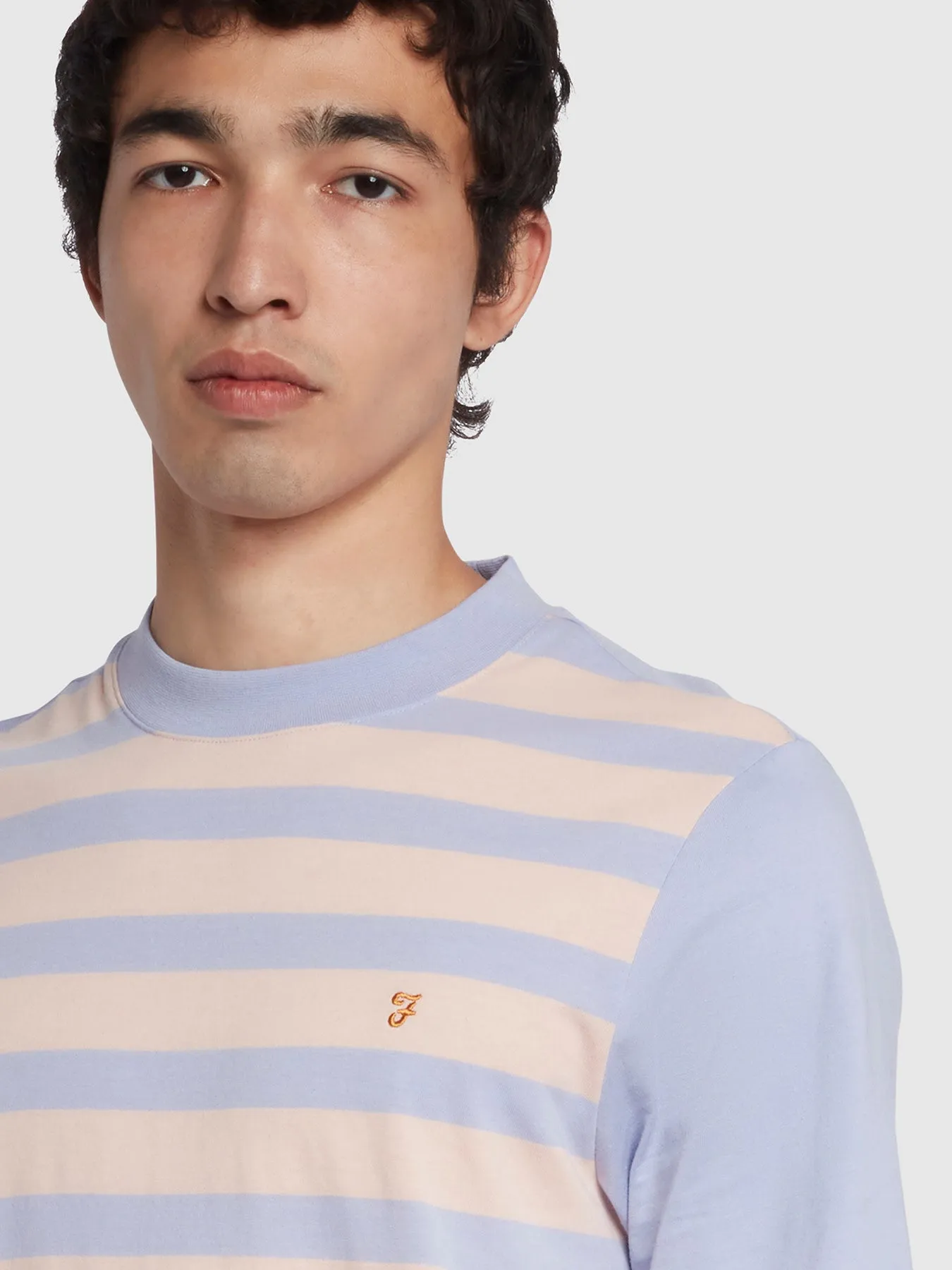 Banks Regular Fit Organic Cotton T-Shirt In Corinthian Pink sold by Farah product image thumbnail 4