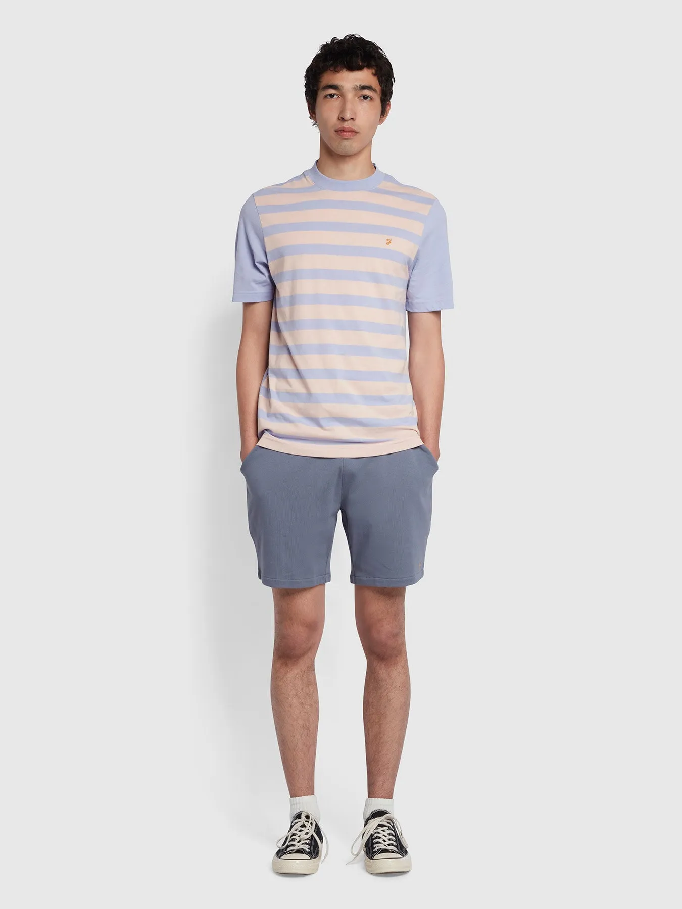 Banks Regular Fit Organic Cotton T-Shirt In Corinthian Pink sold by Farah product image thumbnail 3