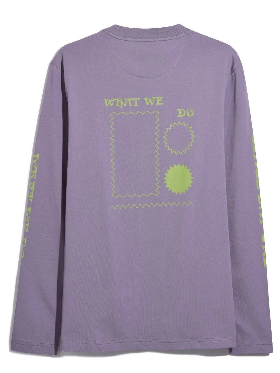 Lopez Graphic Long Sleeve Tee In Dusty Purple sold by Farah product image thumbnail 2
