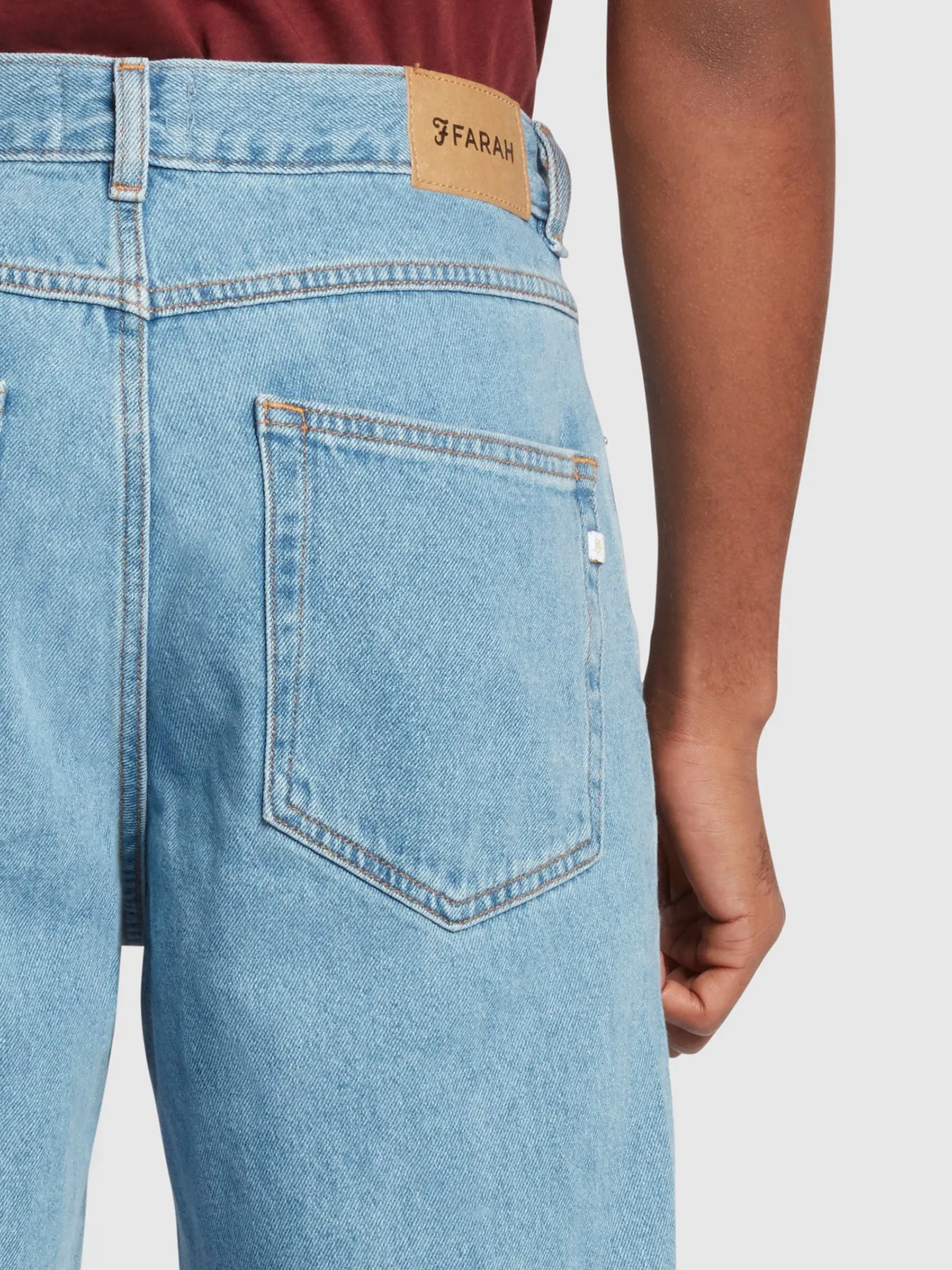 Rushmore Tapered Fit Jeans In Arctic Wash sold by Farah product image thumbnail 4