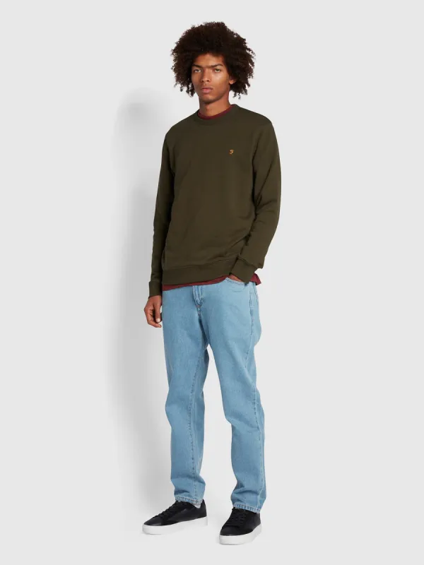 Rushmore Tapered Fit Jeans In Arctic Wash made by Farah