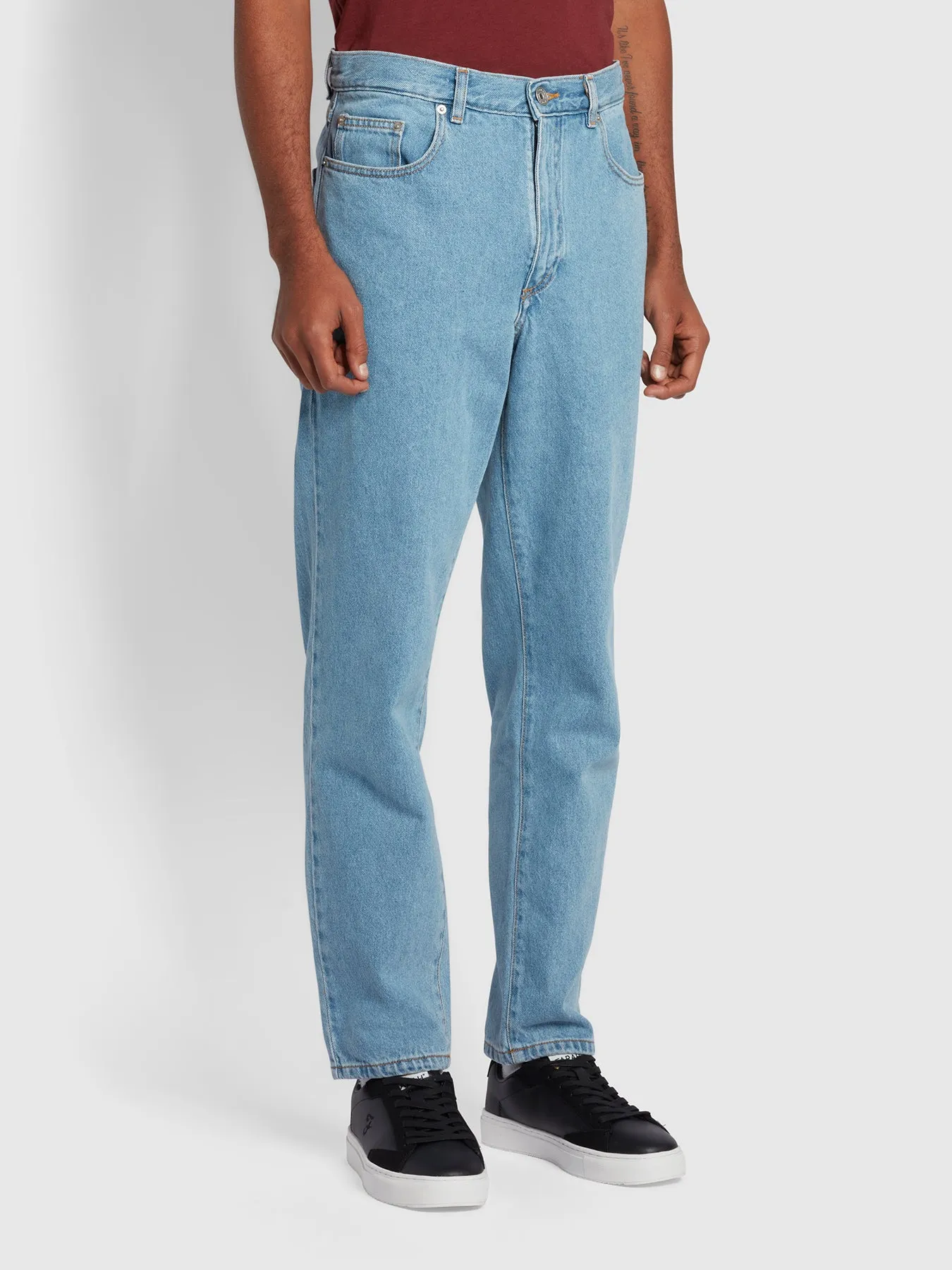 Rushmore Tapered Fit Jeans In Arctic Wash sold by Farah product image thumbnail 2