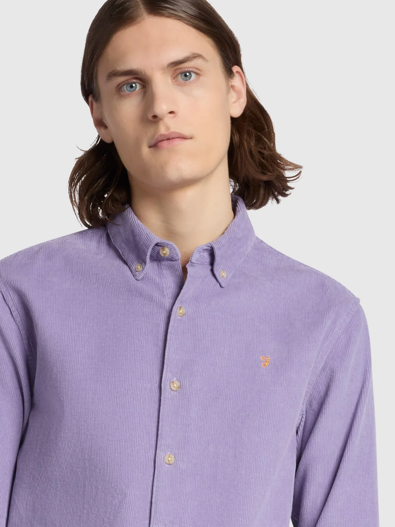 Bowery Casual Fit Long Sleeve Shirt In Lavender Sunrise sold by Farah product image thumbnail 4
