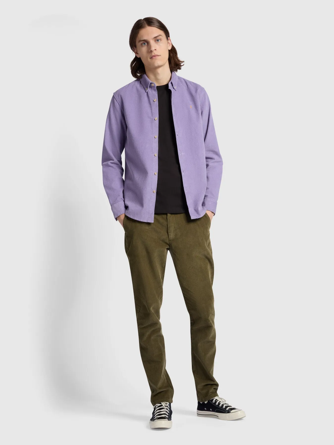 Bowery Casual Fit Long Sleeve Shirt In Lavender Sunrise sold by Farah product image thumbnail 2