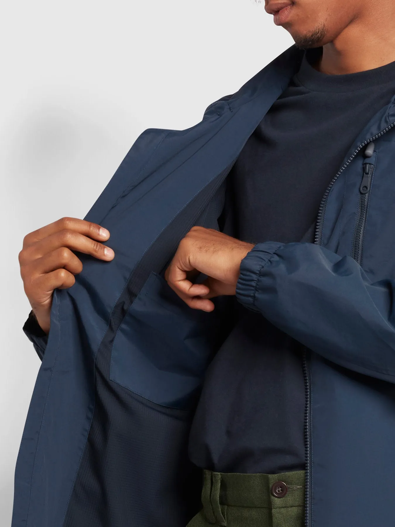 Westchester Recycled Regular Fit Hooded Jacket In True Navy sold by Farah product image thumbnail 2