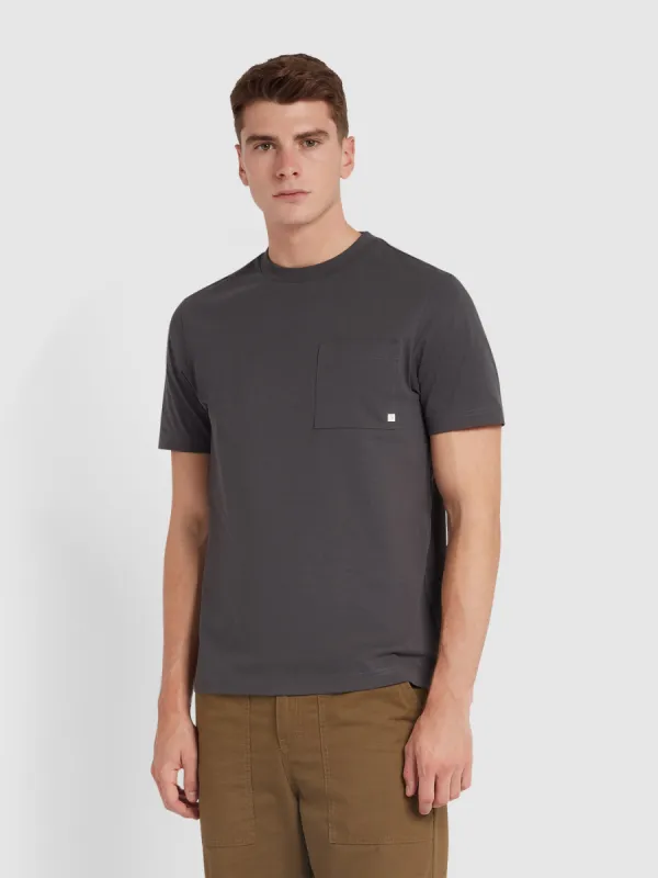 Stacy Regular Fit Pocket T-Shirt In Charcoal made by Farah