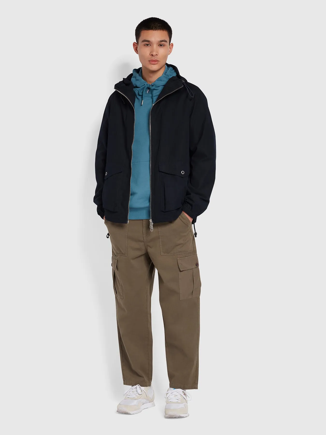 Spike Parka Jacket In True Navy sold by Farah product image thumbnail 5