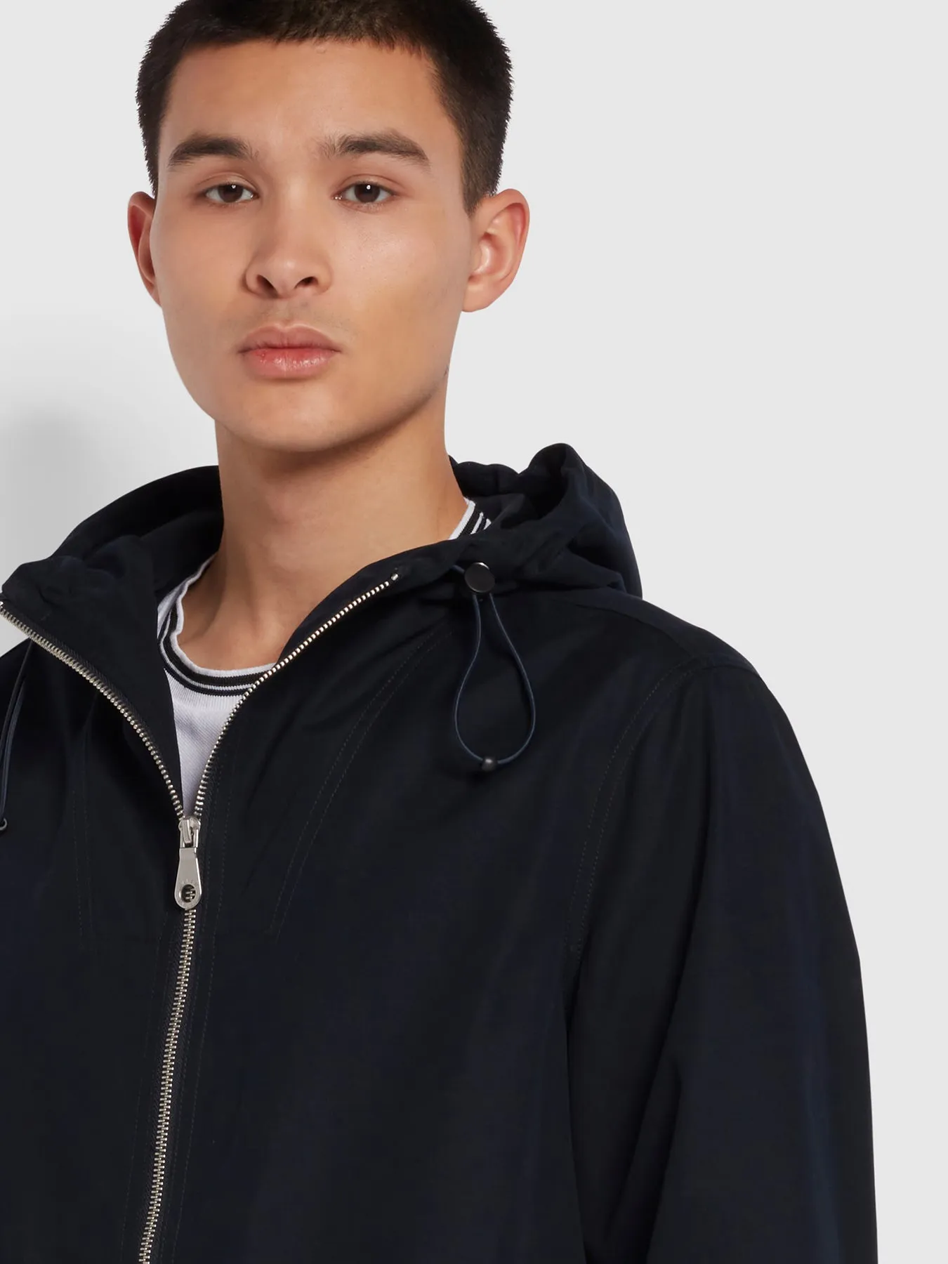 Spike Parka Jacket In True Navy sold by Farah product image thumbnail 3