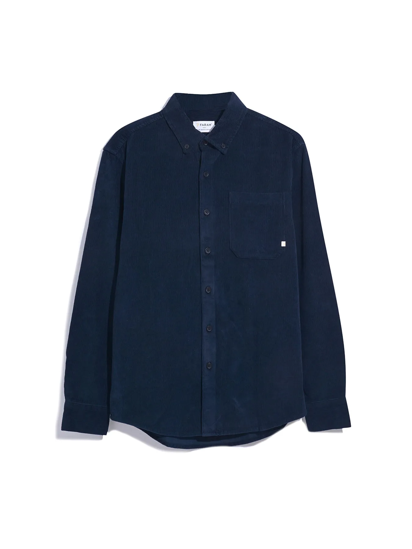 Spencer Casual Fit Corduroy Shirt In True Navy sold by Farah product image thumbnail 5
