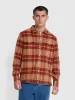 O'Brien Realxed Fit Long Sleeve Shirt In Beige sold by Farah