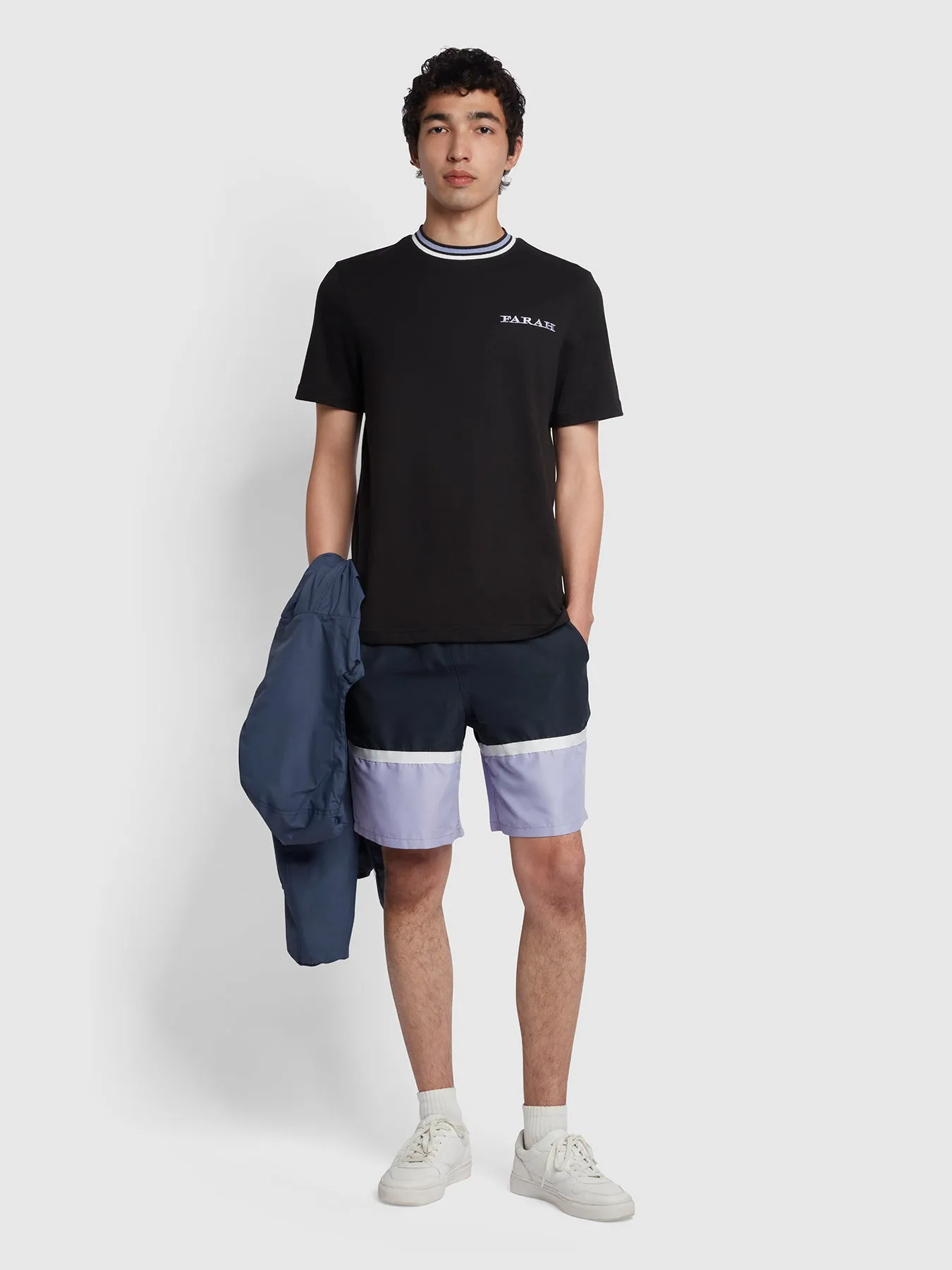 Hanley Regular Fit Organic Cotton T-Shirt In Black sold by Farah product image thumbnail 5
