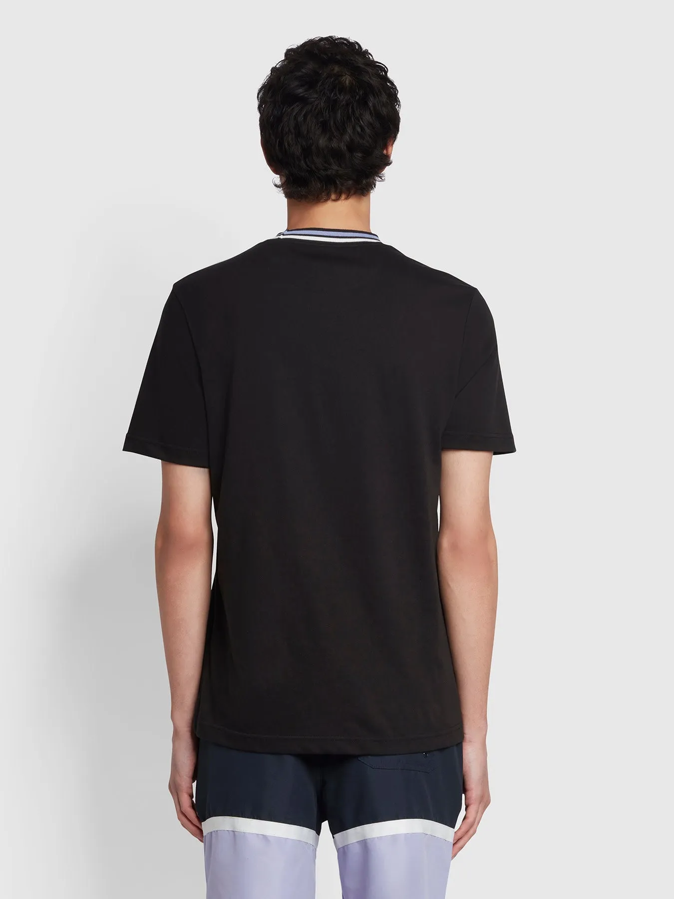 Hanley Regular Fit Organic Cotton T-Shirt In Black sold by Farah product image thumbnail 4