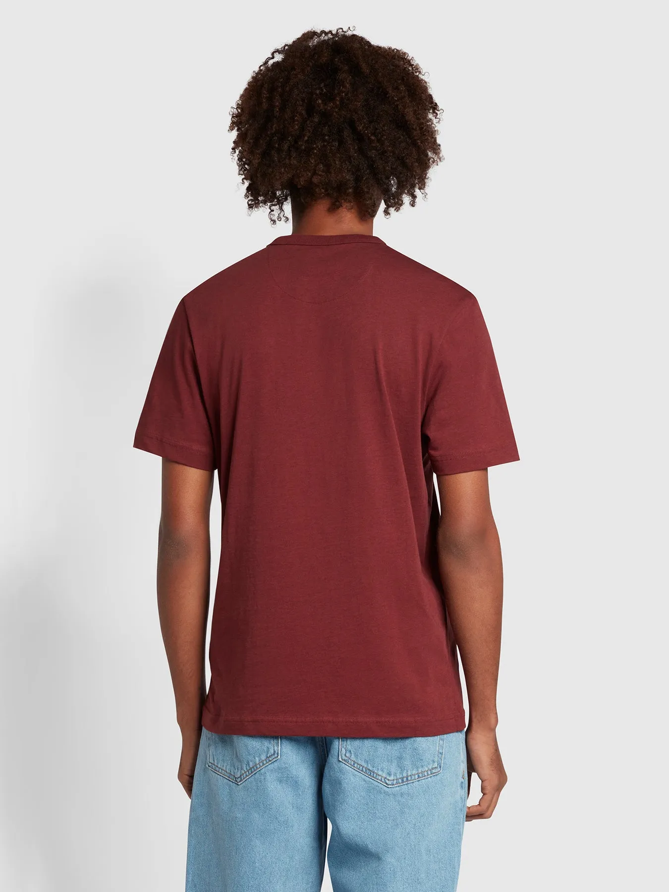 Danny Regular Fit Organic Cotton T-Shirt In Farah Red Marl sold by Farah product image thumbnail 3