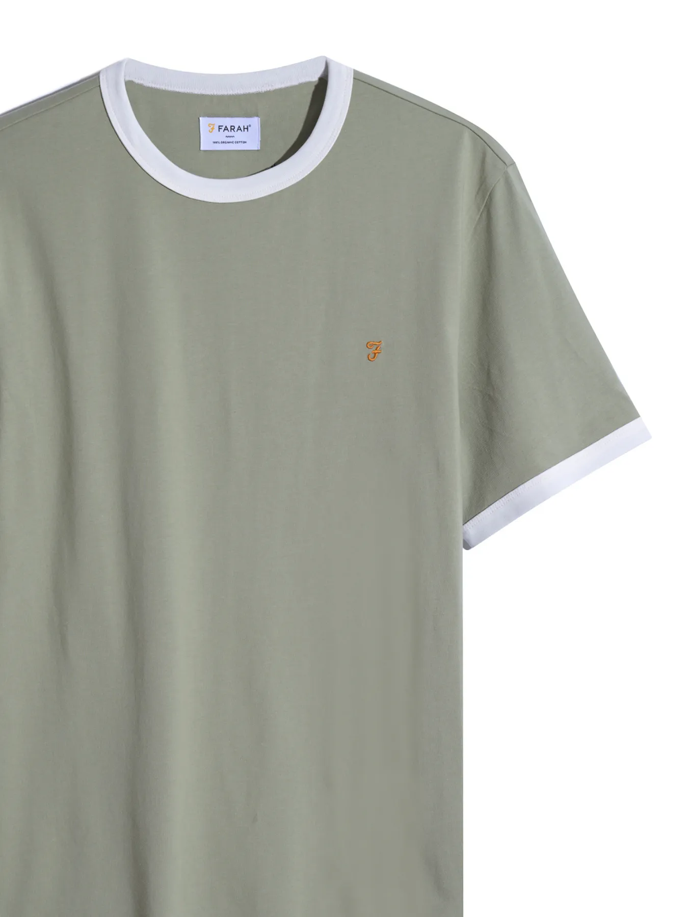 Groves Regular Fit Ringer T-Shirt In Balsam sold by Farah product image thumbnail 5