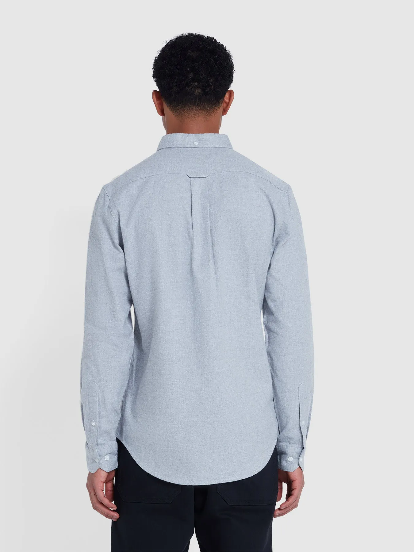Alban Slim Fit Shirt In Grey Marl sold by Farah product image thumbnail 3