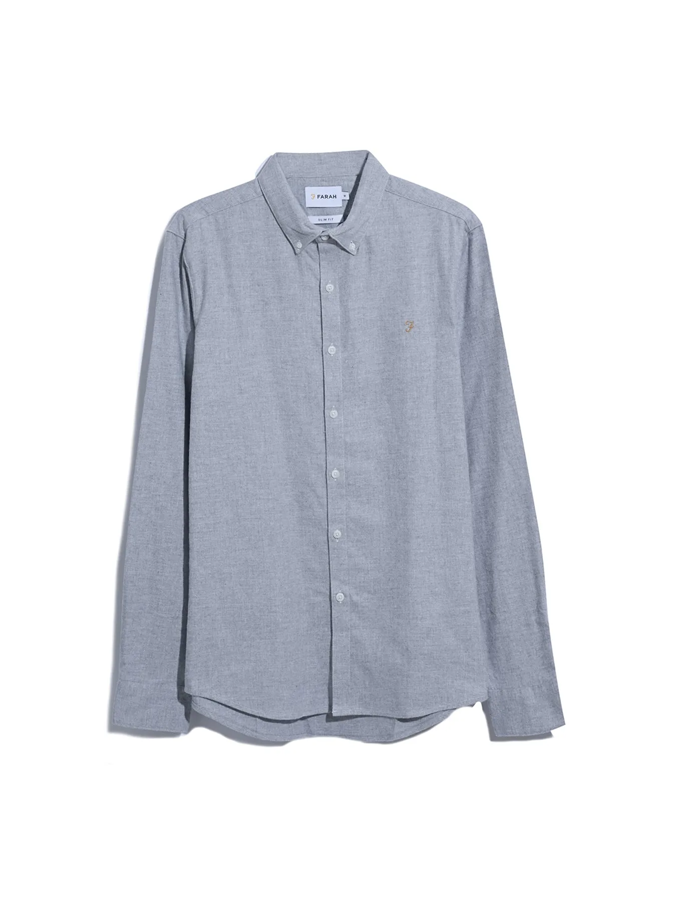 Alban Slim Fit Shirt In Grey Marl sold by Farah product image thumbnail 5