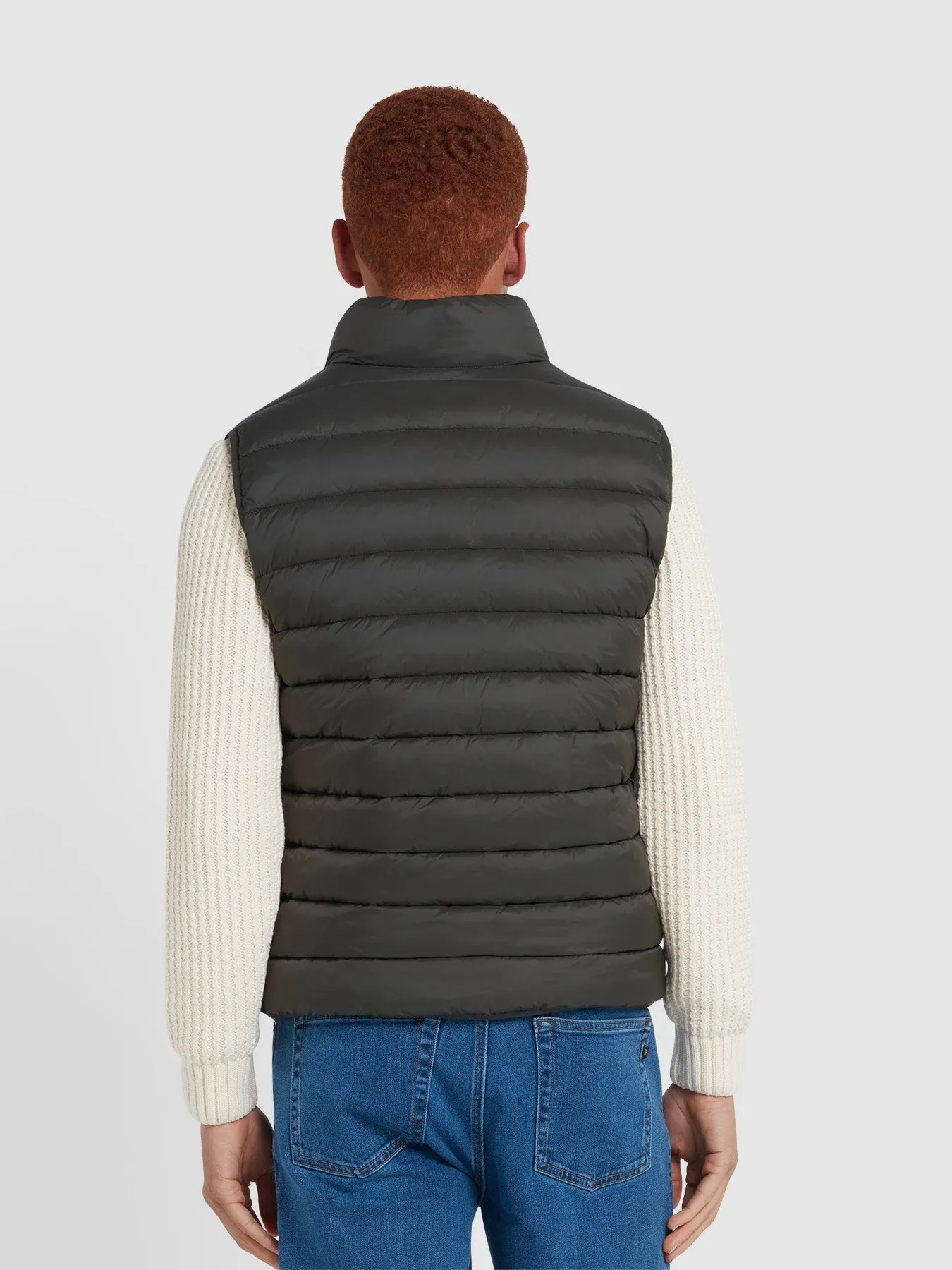 Joel Wadded Gilet In Evergreen sold by Farah product image thumbnail 3