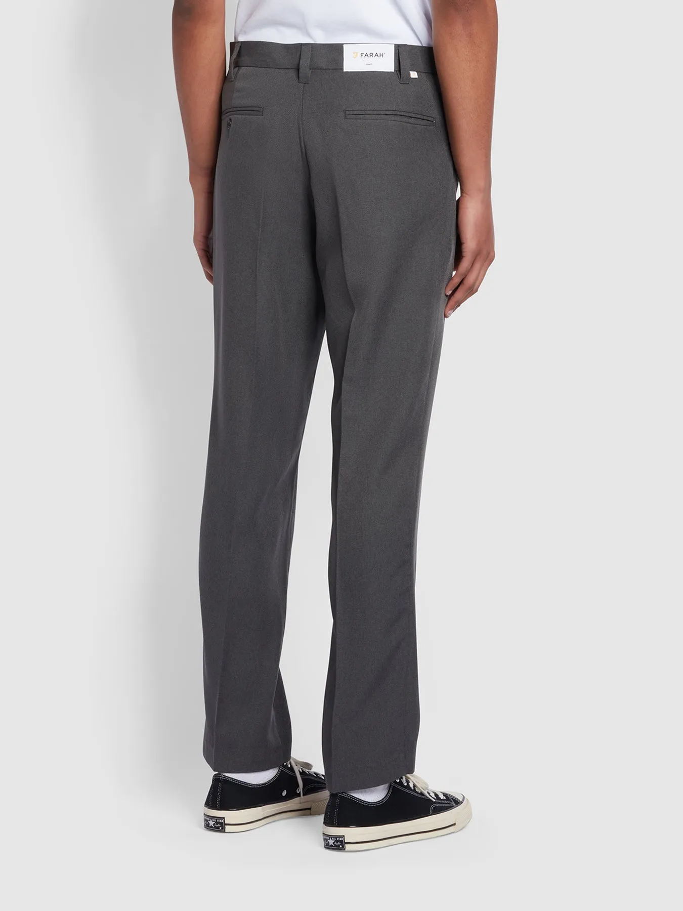 Ladbroke Hopsack Trousers In Farah Grey sold by Farah product image thumbnail 4