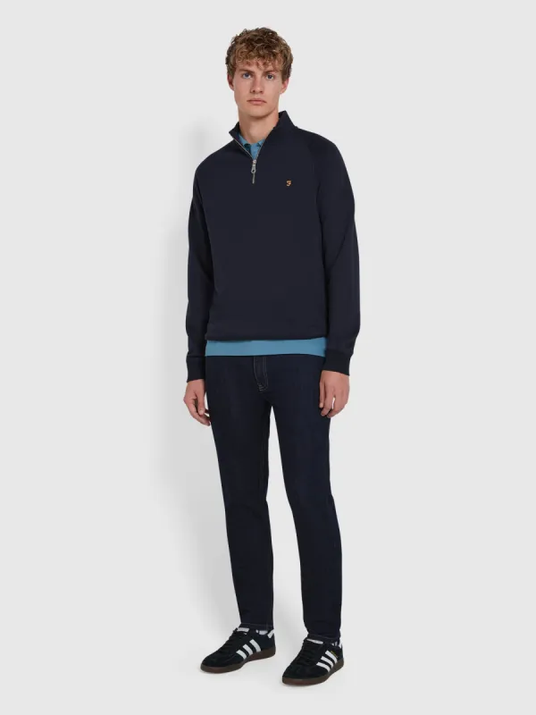 Drake Skinny Fit Jeans In Rinse Denim sold by Farah